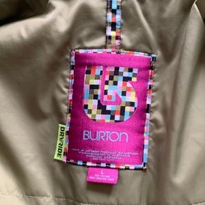 Yellow-green burton winter jacket!